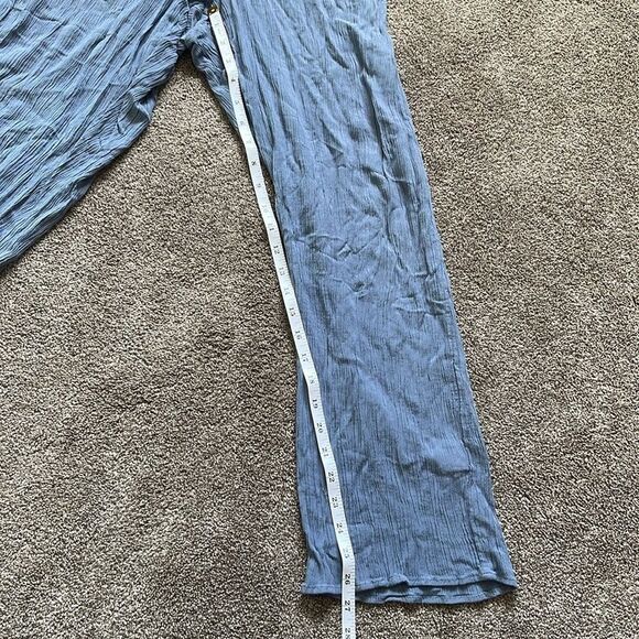 Hint Of Blush Navy Blue Off Shoulder Romper Size S - Picture 7 of 11